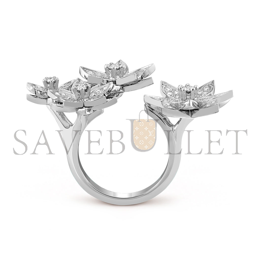 V*N CL*F arpels lotus between the finger ring, 4 flowers vcarp7tf00